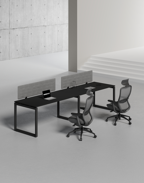 Ace Series Cluster of 2 Single Line Workstation