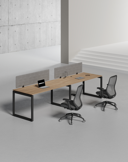 Ace Series Cluster of 2 Single Line Workstation