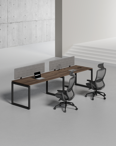 Ace Series Cluster of 2 Single Line Workstation