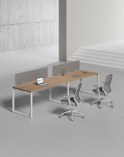 Ace Series Cluster of 2 Single Line Workstation