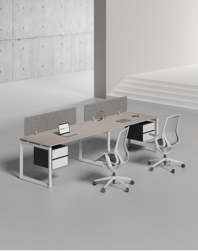 Ace Series Cluster of 2 Single Line Workstation