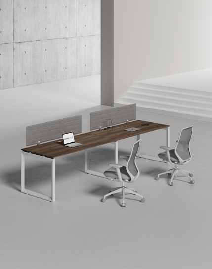 Ace Series Cluster of 2 Single Line Workstation