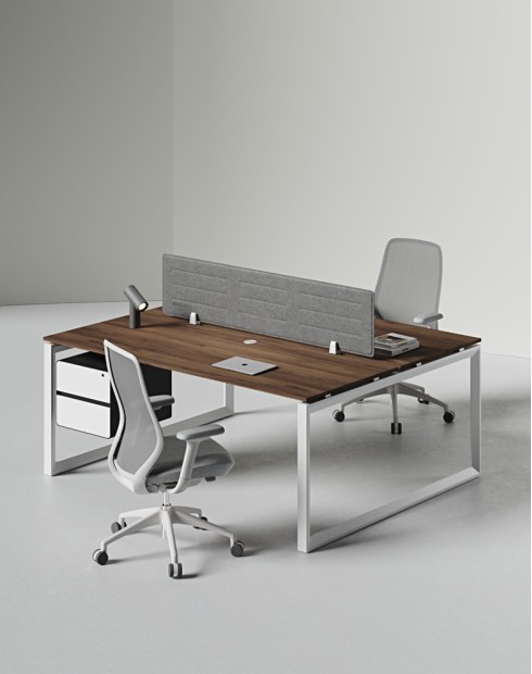 Ace Series Cluster of 2x Face to Face Workstation