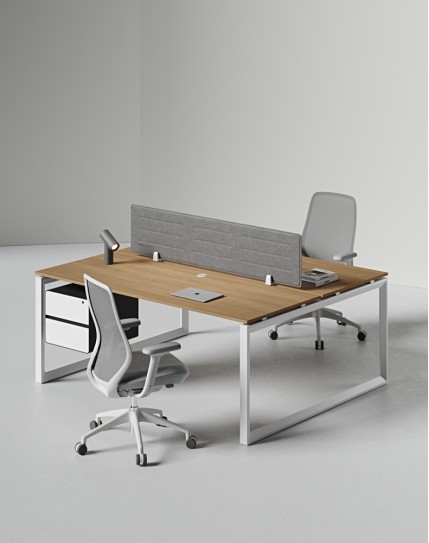 Ace Series Cluster of 2x Face to Face Workstation