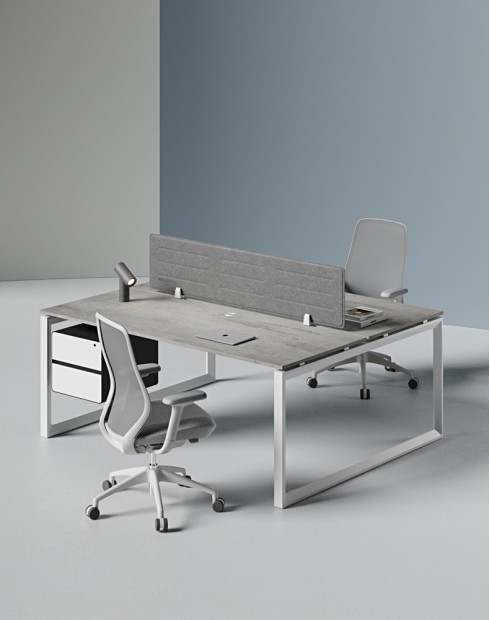 Ace Series Cluster of 2x Face to Face Workstation