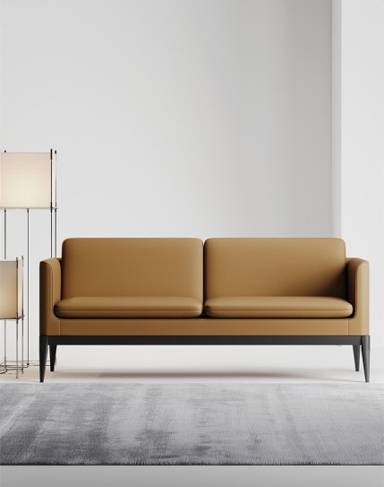 Brooklyn Minimalist Two Seater Modern Office Sofa