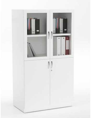 Vetrina Medium Height 4-Doors Filing & Storage Cabinet