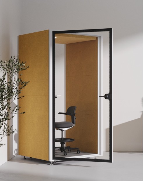 EchoBox Single Fabric Wrapped Acoustic Pod