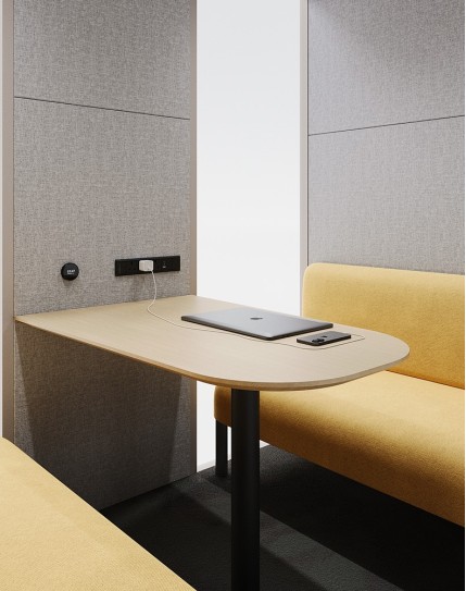 EchoBox Four Seater Steel Frame Acoustic Pod