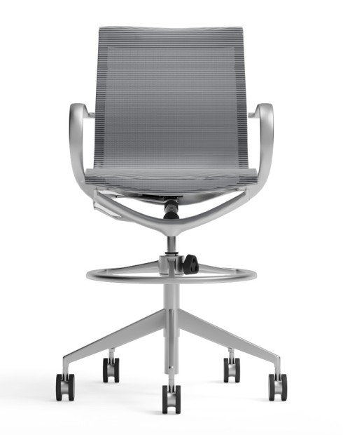 Sterling Mesh Drafting Counter Chair