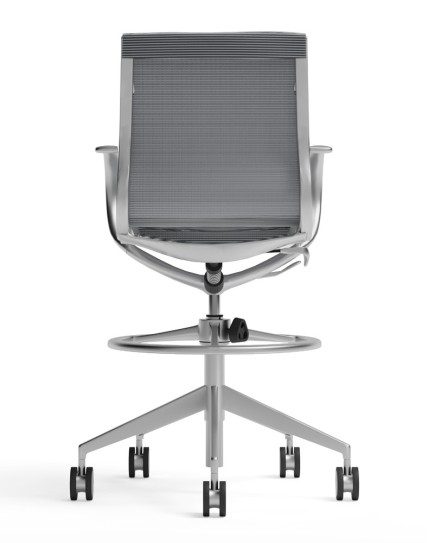 Sterling Mesh Drafting Counter Chair
