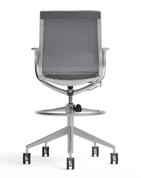 Sterling Mesh Drafting Counter Chair