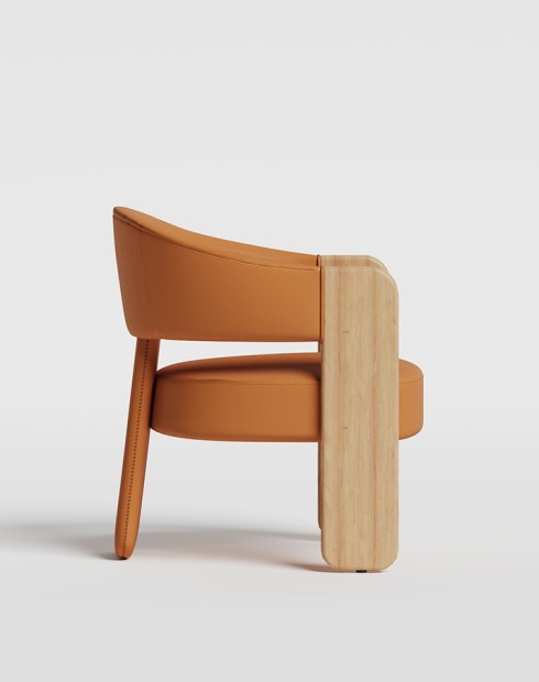 Hedge Wooden Lounge Chair