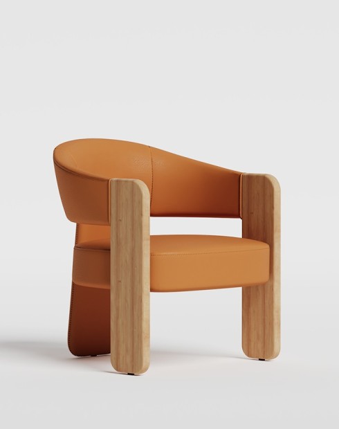 Hedge Wooden Lounge Chair