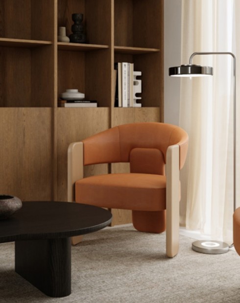 Hedge Wooden Lounge Chair