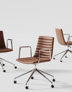 Simon Brown Genuine Leather Designer Chair 2