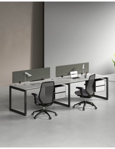 Ace Series Cluster of 2 Single Line Workstation