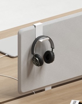 Headphone Holder For Screen Panel