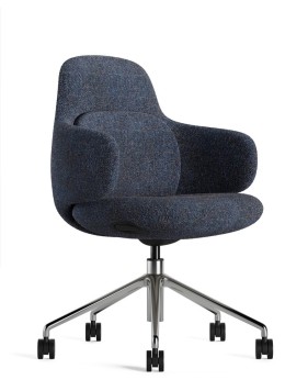 Liwa Blue Swivel Chair
