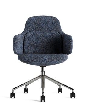 Liwa Blue Swivel Chair 2