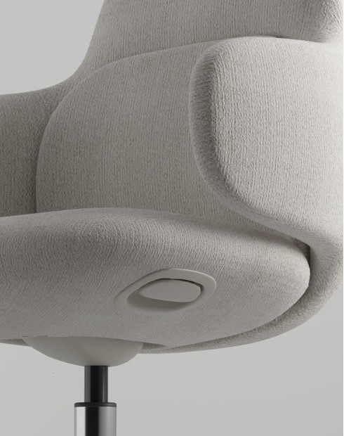 Liwa Beige Swivel Chair