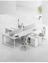 ACE Pro Series Cluster of 4x Workstation with Side Cabinet
