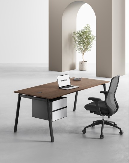 AVA Series Rectangular Executive Desk Alpine B