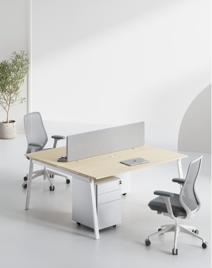 AVA Series Cluster of 2x Face to Face Workstation Artisan W