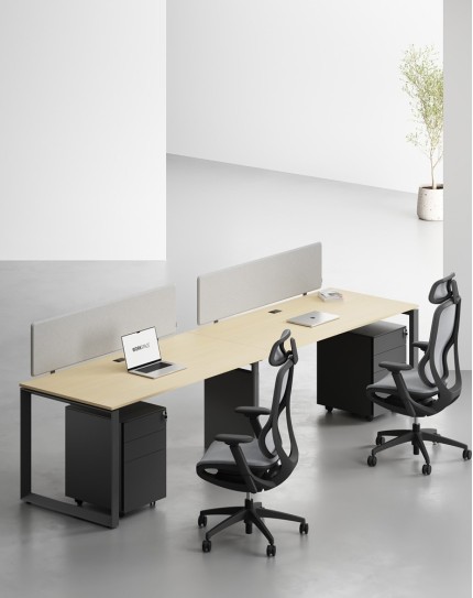 Ace Series Cluster of 2 Single Line Workstation Artisan B