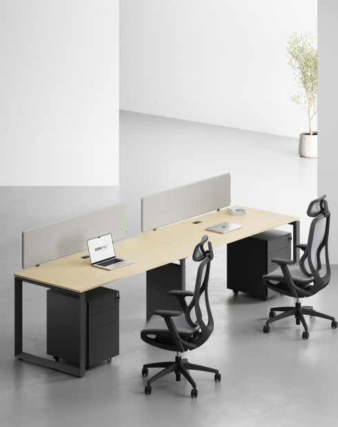 Ace Series Cluster of 2 Single Line Workstation Artisan B