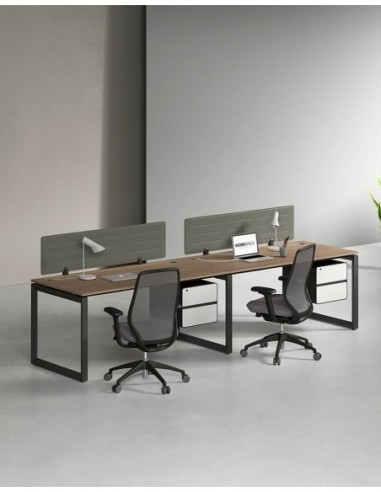 Ace Series Cluster of 2 Single Line Workstation