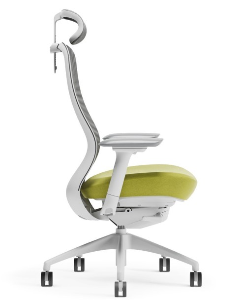 VX1 White Performance Ergonomic Chair