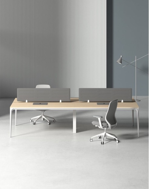 ARC Designer Series Cluster of 4 Workstation Desk