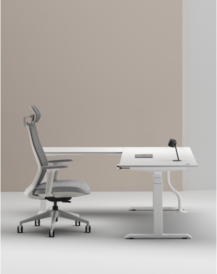 Max Series Triple Motor L-Shape Height Adjustable Desk