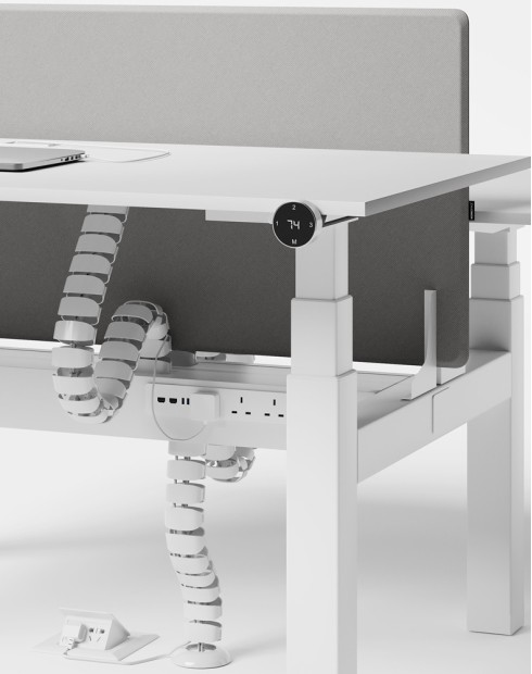 Max Series® Cluster of 2x Height Adjustable Workstation Desk