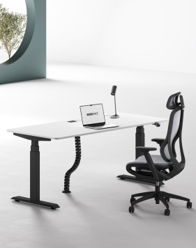 Max Series Dual Motor Electric Height Adjustable Standing Desks White B
