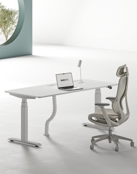 Max Series Dual Motor Electric Height Adjustable Standing Desks White B 2