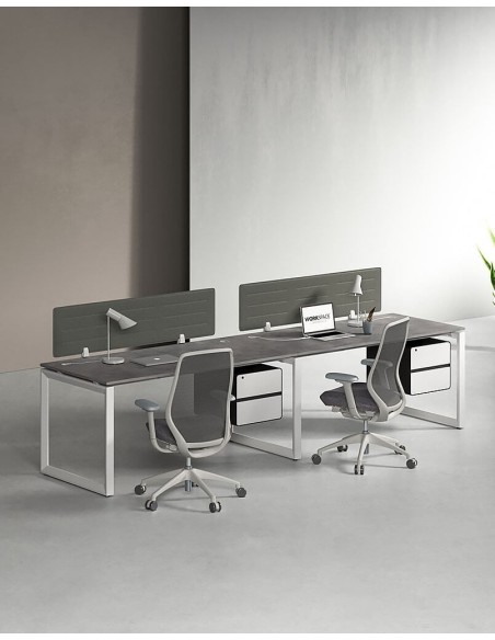 Ace Series Cluster of 2 Single Line Workstation