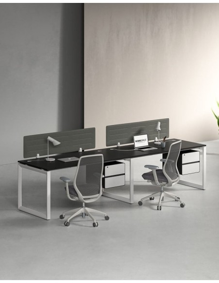 Ace Series Cluster of 2 Single Line Workstation