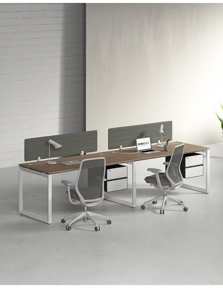 Ace Series Cluster of 2 Single Line Workstation