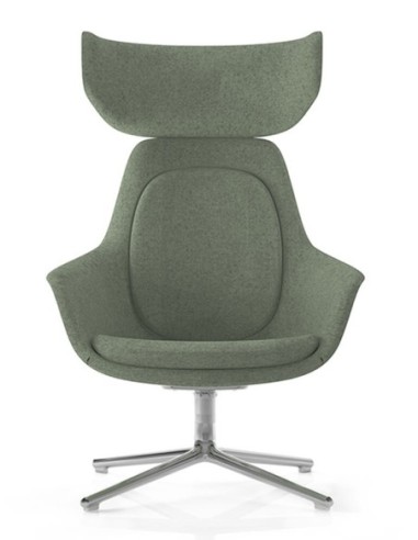 Archini Alger Lounge Armchair with Headrest