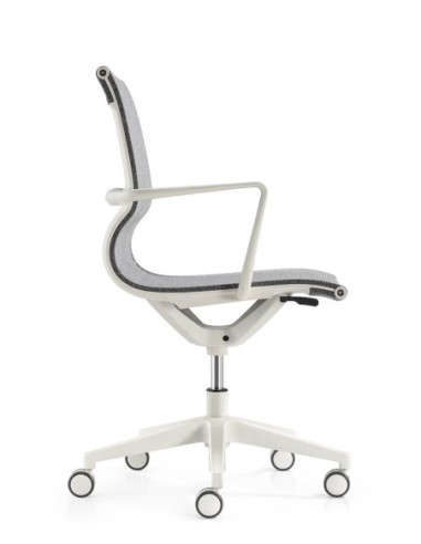 Matell White Task Chair