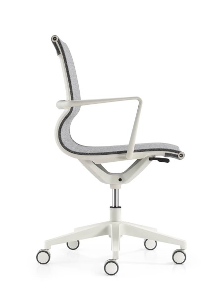 Matell White Task Chair