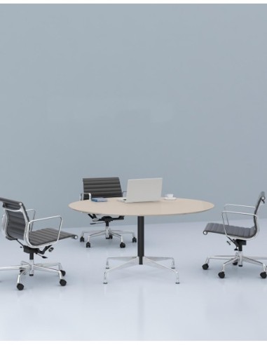 Stellar Chrome Designer Round Meeting Table