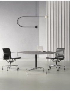 Stellar Chrome Designer Round Meeting Table 2