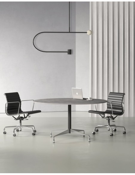 Stellar Chrome Designer Round Meeting Table