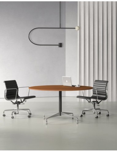 Stellar Chrome Designer Round Meeting Table