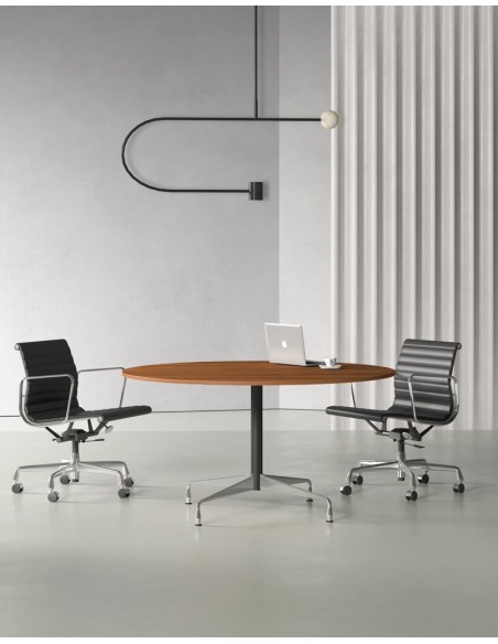 Stellar Chrome Designer Round Meeting Table