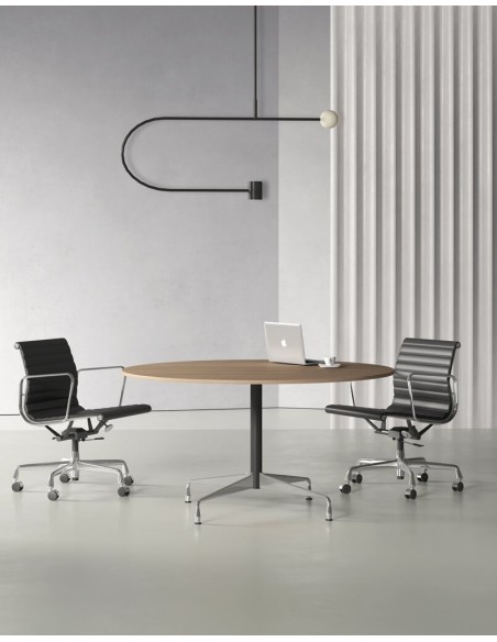 Stellar Chrome Designer Round Meeting Table