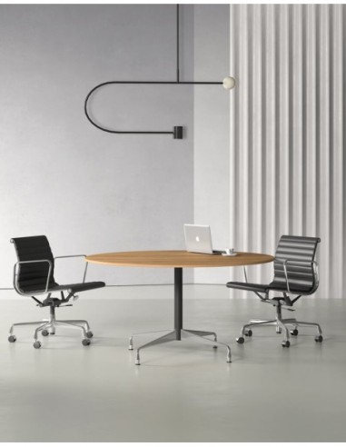Stellar Chrome Designer Round Meeting Table